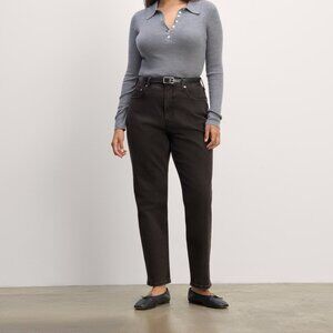 Everlane Women's Cheeky Curvy Jean in Washed Black, Size 28, Cotton